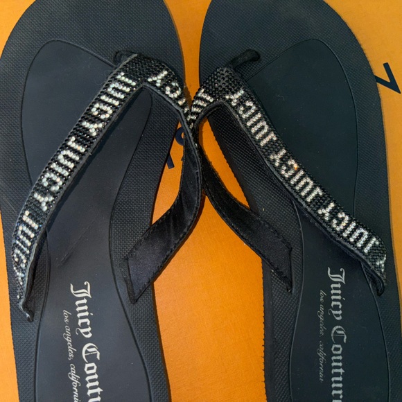 Juicy Couture flip flops women’s size 7 - Picture 4 of 5